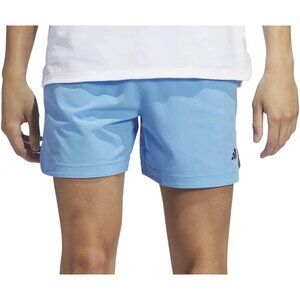 adidas Axis Woven 7" Blue Burst Shorts Mens Size Small Active Pull on Zip Pocket